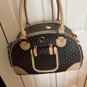 Stylish Black and Cream Women's Bag